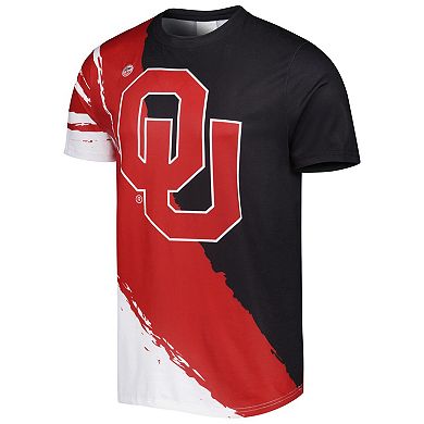Men's Dyme Lyfe Crimson/Black Oklahoma Sooners Wave T-Shirt