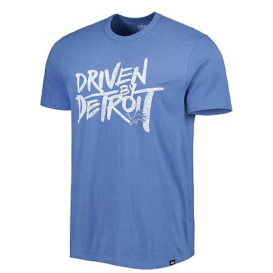 Men's '47 Blue Detroit Lions Driven by Detroit T-Shirt