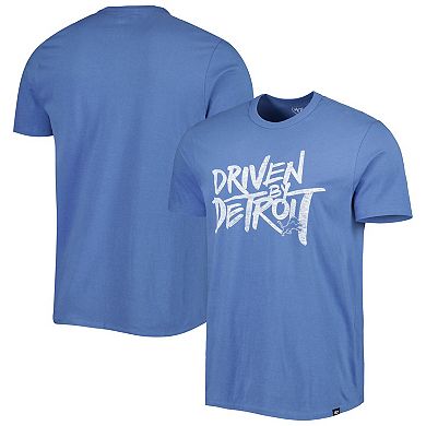 Men's '47 Blue Detroit Lions Driven by Detroit T-Shirt