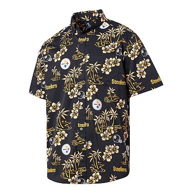 Men's Reyn Spooner Black Pittsburgh Steelers Kekai Button-Up Shirt