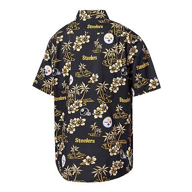 Men's Reyn Spooner Black Pittsburgh Steelers Kekai Button-Up Shirt