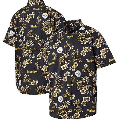 Men's Reyn Spooner Black Pittsburgh Steelers Kekai Button-Up Shirt