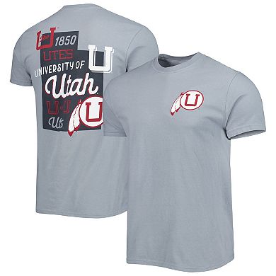 Men's Silver Utah Utes Vault State Comfort T-Shirt