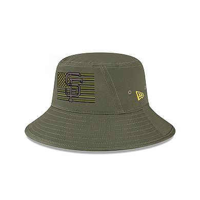 Men's New Era  Green San Francisco Giants 2023 Armed Forces Day Bucket Hat