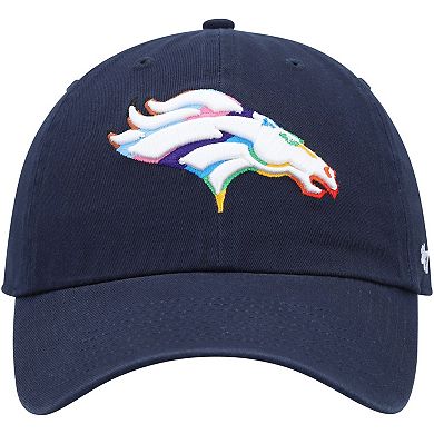 Men's '47 Navy Denver Broncos Pride Clean Up Adjustable Hat