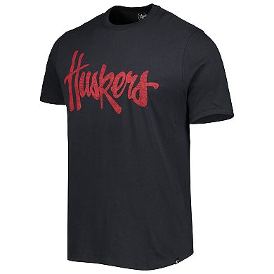 Men's '47 Black Nebraska Huskers Premier Franklin Logo T-Shirt