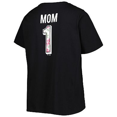 Women's Black San Francisco Giants Plus Size Best Mom EverÂ V-Neck T-Shirt