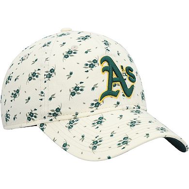 Women's New Era Cream Oakland Athletics Chrome Bloom 9TWENTY Adjustable Hat