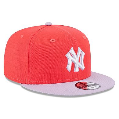 Men's New Era Red/Purple New York Yankees Spring Basic Two-Tone 9FIFTY Snapback Hat