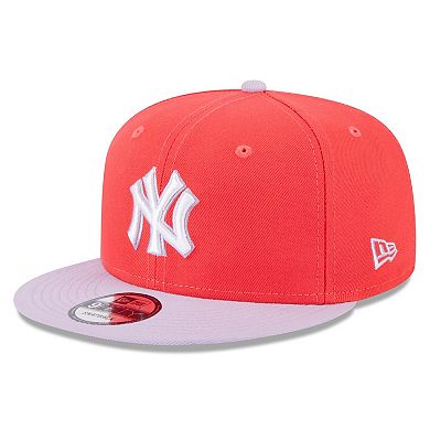 Men's New Era Red/Purple New York Yankees Spring Basic Two-Tone 9FIFTY Snapback Hat