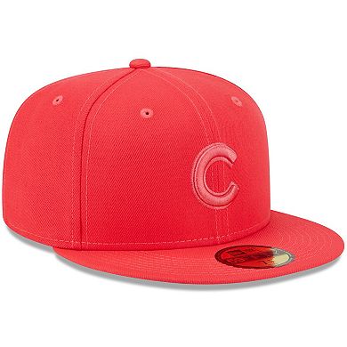 Men's New Era Red Chicago Cubs 2023 Spring Color Basic 59FIFTY Fitted Hat