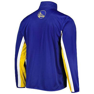 Men's G-III Sports by Carl Banks Royal Golden State Warriors Contender Wordmark Full-Zip Track Jacket
