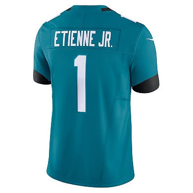 Men's Nike Travis Etienne Teal Jacksonville Jaguars Vapor F.U.S.E. Limited  Jersey