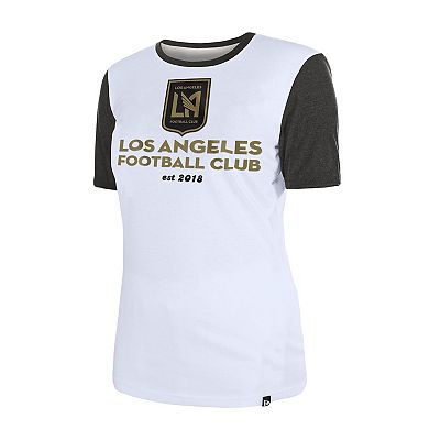 Women's New Era White LAFC Throwback T-Shirt