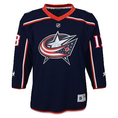 Youth Johnny Gaudreau Navy Columbus Blue Jackets Replica Player Jersey