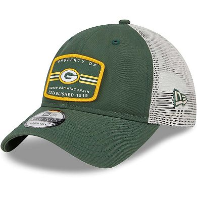 Men's New Era Green Green Bay Packers Property Trucker 9TWENTY Snapback Hat