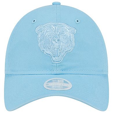 Women's New Era Light Blue Chicago Bears Color Pack Brights 9TWENTY Adjustable Hat