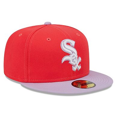 Men's New Era Red/Lavender Chicago White Sox Spring Color Two-Tone 59FIFTY Fitted Hat