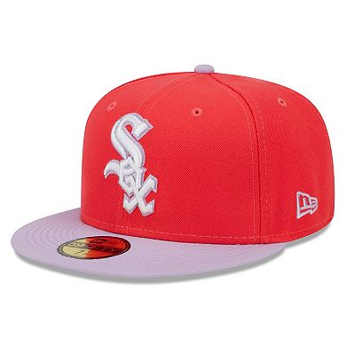 Men's New Era Red/Lavender Chicago White Sox Spring Color Two-Tone 59FIFTY Fitted Hat