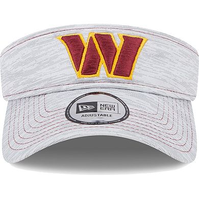 Men's New Era Gray Washington Commanders Adjustable Visor