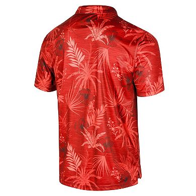Men's Colosseum Red Maryland Terrapins Palms Team Polo