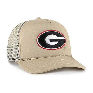 Men's '47 Khaki Georgia Bulldogs Foam Front Mesh Trucker Snapback Hat