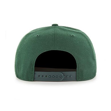 Men's '47  Hunter Green Milwaukee Bucks Sure Shot Captain Snapback Hat