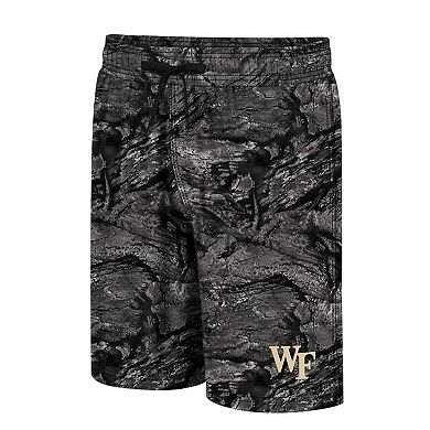 Men's Colosseum Charcoal Wake Forest Demon Deacons Realtree Aspect Ohana Swim Shorts