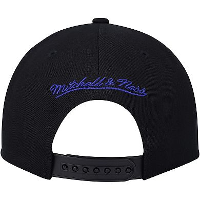 Men's Mitchell & Ness  Black/White New York Knicks Hardwood ClassicsÂ Wear Away VisorÂ Snapback Hat