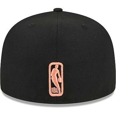 Men's New Era Black Miami Heat Floral Side 59FIFTY Fitted Hat