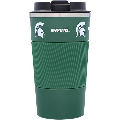 Michigan State Spartans 18oz Coffee Tumbler with Silicone Grip