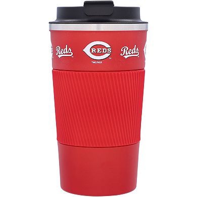 Cincinnati Reds 18oz Coffee Tumbler with Silicone Grip