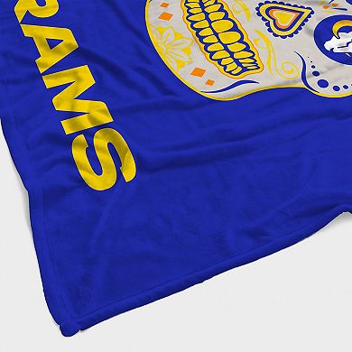 Los Angeles Rams 60'' x 70'' Sugar Skull Fleece Blanket