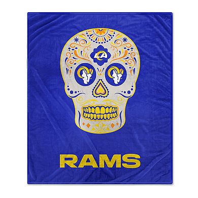 Los Angeles Rams 60'' x 70'' Sugar Skull Fleece Blanket