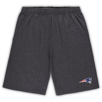 Men's Concepts Sport White/Charcoal New England Patriots Big & Tall T-Shirt and Shorts Set