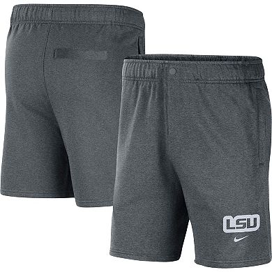 Men's Nike Gray LSU Tigers Fleece Shorts