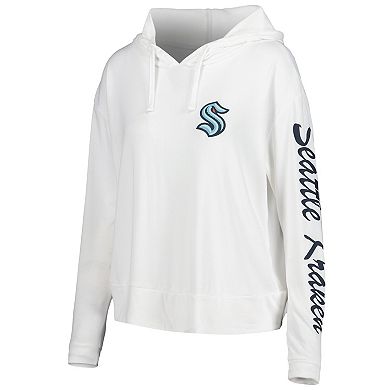 Women's Concepts Sport Cream Seattle Kraken Accord Hacci Long Sleeve Hoodie T-Shirt