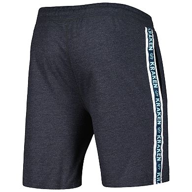 Men's Concepts Sport  Charcoal Seattle Kraken Team Stripe Shorts