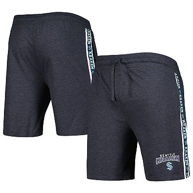 Men's Concepts Sport  Charcoal Seattle Kraken Team Stripe Shorts