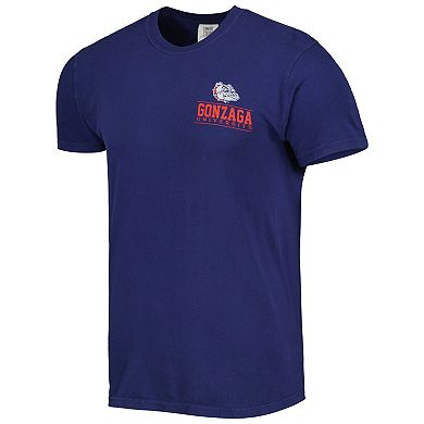Men's Navy Gonzaga Bulldogs Logo Campus Icon T-Shirt