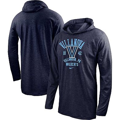Men's Nike Navy Villanova Wildcats Performance Long Sleeve Hoodie T-Shirt