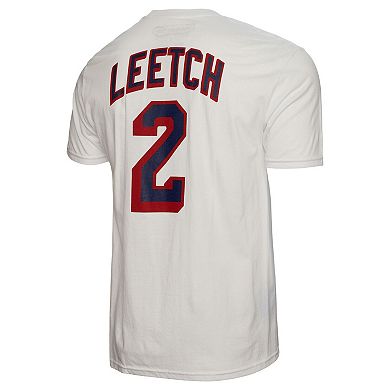 Men's Mitchell & Ness Brian Leetch White New York Rangers Name & Number T-Shirt