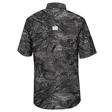 Men's Colosseum  Charcoal Vanderbilt Commodores Realtree Aspect Charter Full-Button Fishing Shirt