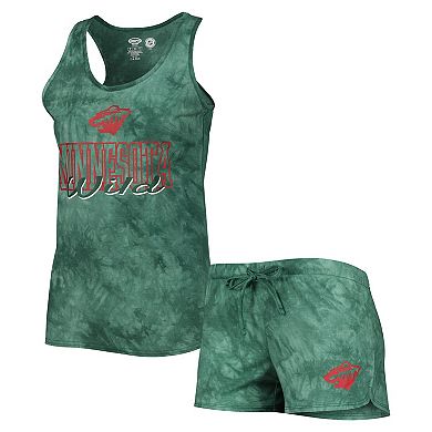 Women's Concepts Sport  Green Minnesota Wild Billboard Tank Top & Shorts Sleep Set