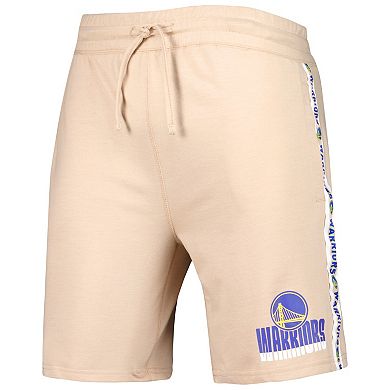 Men's Concepts Sport  Tan Golden State Warriors Team Stripe Shorts