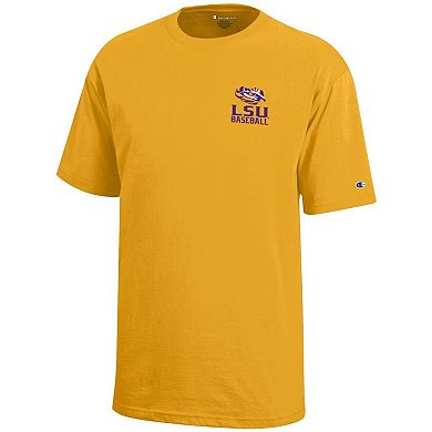 Youth Champion  Gold LSU Tigers Six-Time Baseball National Champions T-Shirt