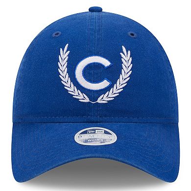Women's New Era Royal Chicago Cubs Leaves 9TWENTY Adjustable Hat