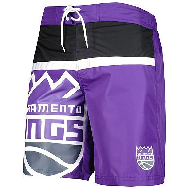 Men's G-III Sports by Carl Banks Purple Sacramento Kings Sea Wind Swim Trunks