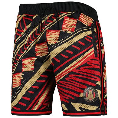 Men's Mitchell & Ness Black Atlanta United FC Tribal Fashion Shorts