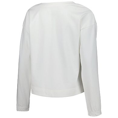 Women's Concepts Sport  White Florida Gators Sunray Notch Neck Long Sleeve T-Shirt & Shorts Set